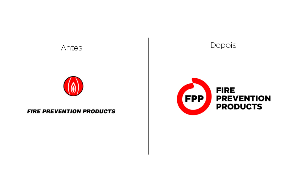 Esta imagem refere ao logotipo Fire Prevention Products (Produtos de preven&ccedil;&atilde;o contra inc&ecirc;ndios)