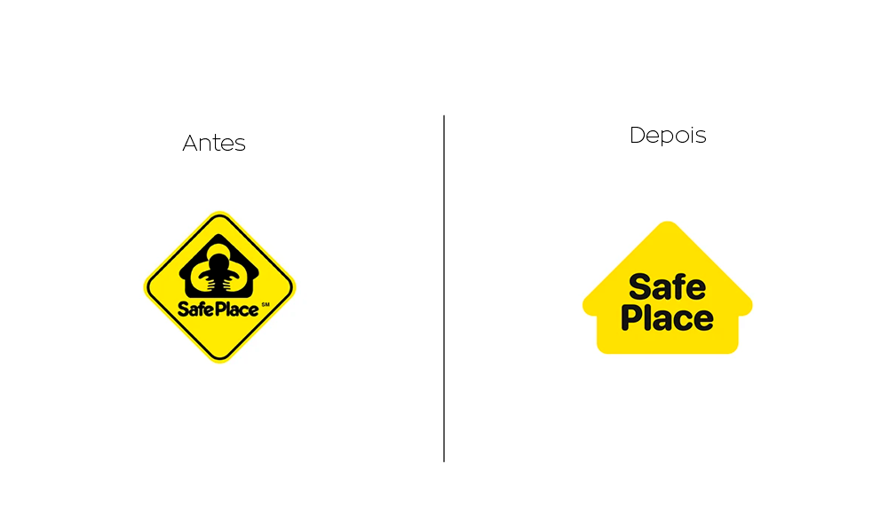 Esta imagem refere ao logotipo Safe Place (Lugar seguro)